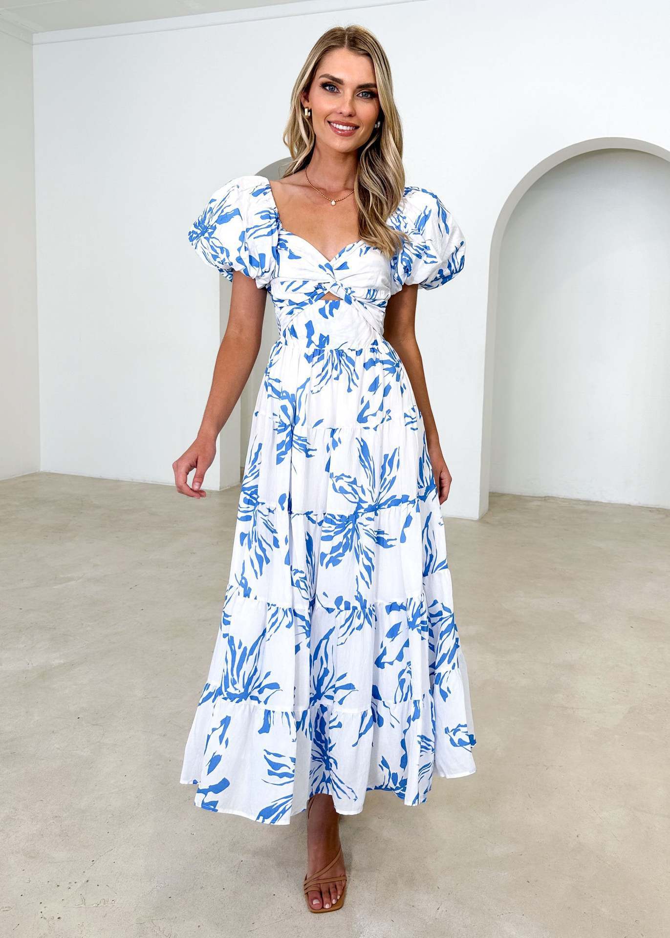Valentina - Vestido con Mangas Abullonadas