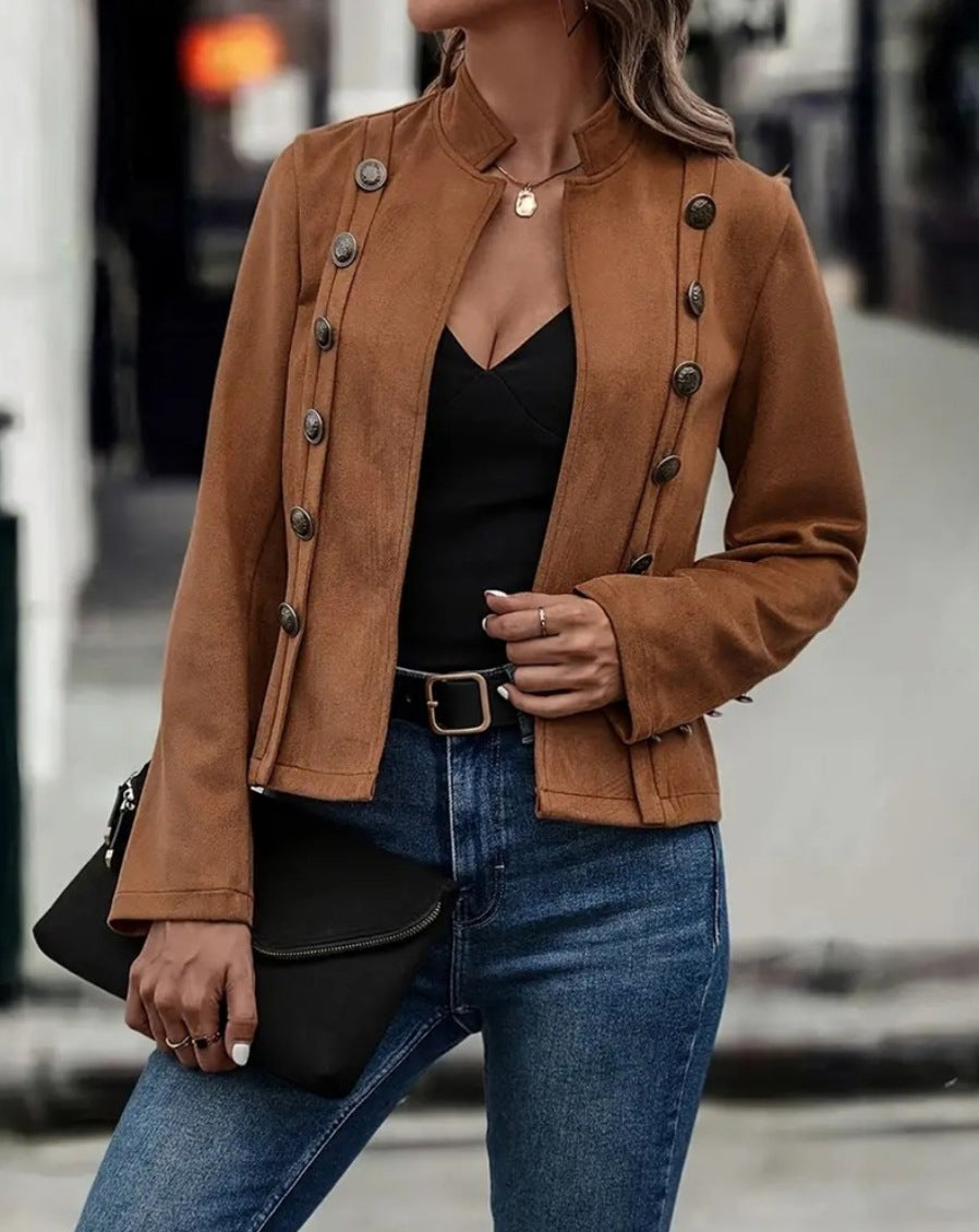 Rea - Elegante chaqueta blazer versátil de doble botonadura