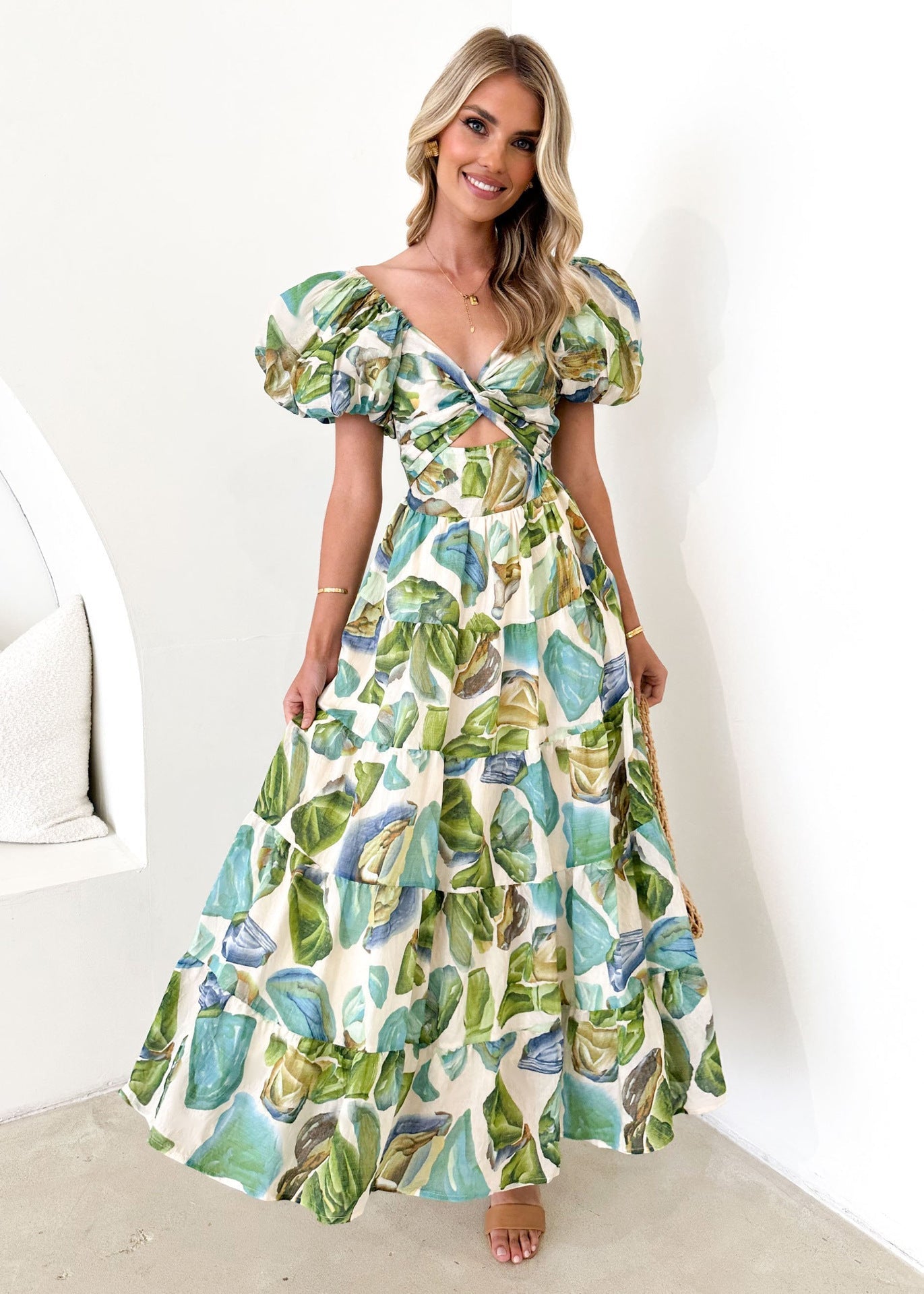 Valentina - Vestido con Mangas Abullonadas