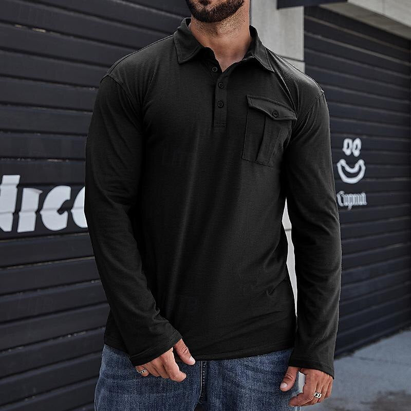 Bronson - Polo de manga larga casual y elegante
