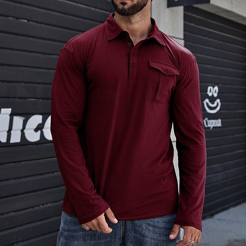 Bronson - Polo de manga larga casual y elegante