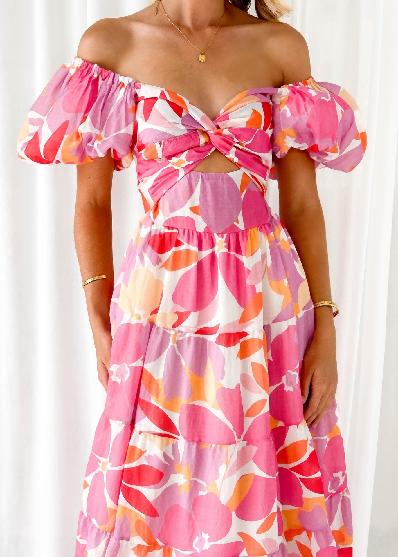 Valentina - Vestido con Mangas Abullonadas