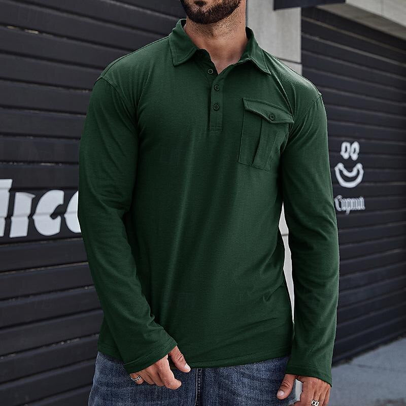 Bronson - Polo de manga larga casual y elegante