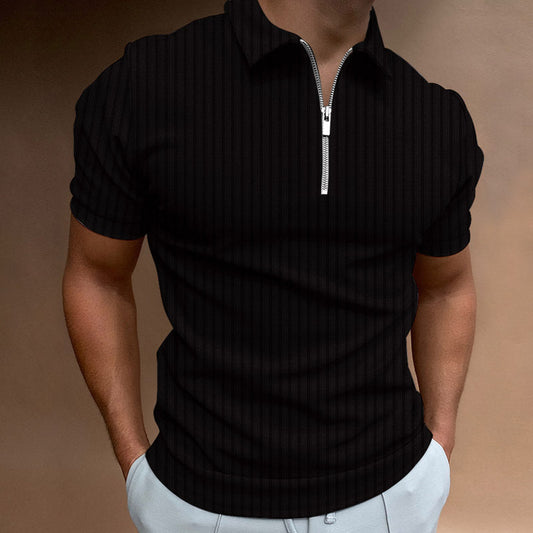Froilan - Polo de punto slim fit con cremallera para hombre