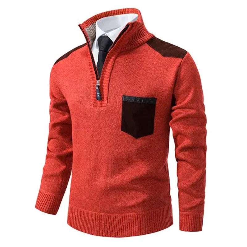 Homer – Jersey de cachemir con media cremallera