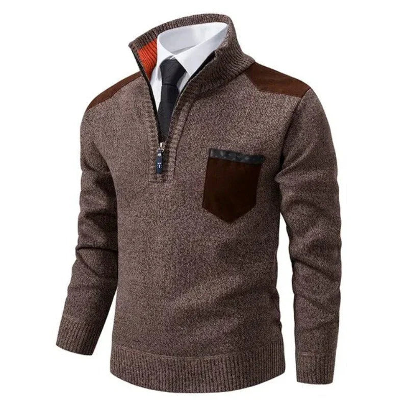 Homer – Jersey de cachemir con media cremallera