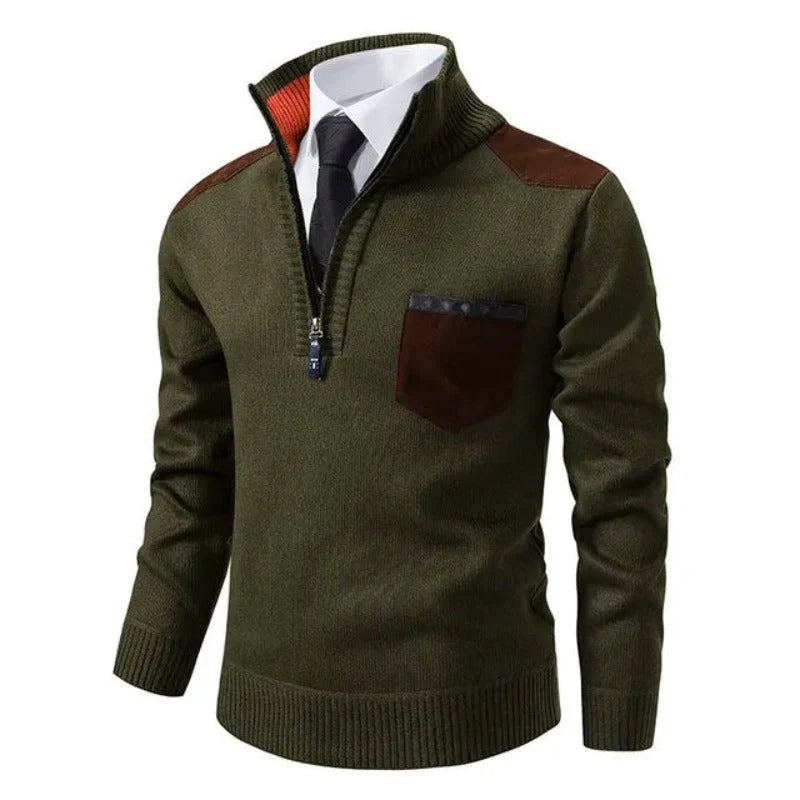 Homer – Jersey de cachemir con media cremallera
