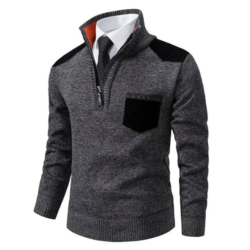 Homer – Jersey de cachemir con media cremallera