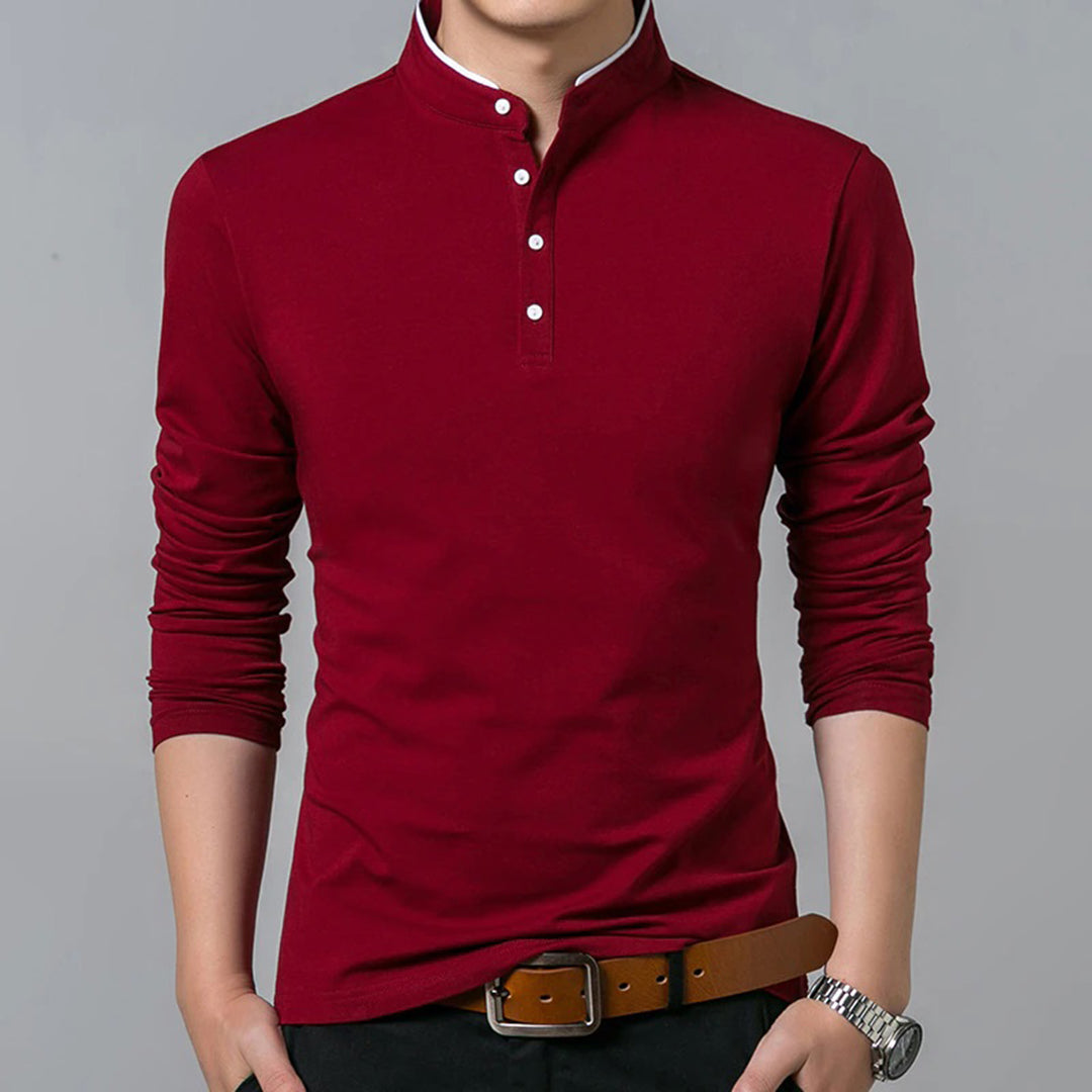Ethan - Camisa clásica elegante de manga larga