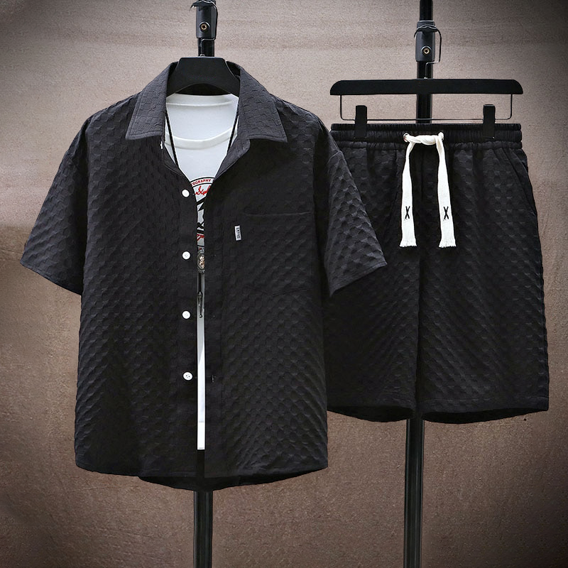 Kelvin - Conjunto de polo y pantalón corto de estilo casual