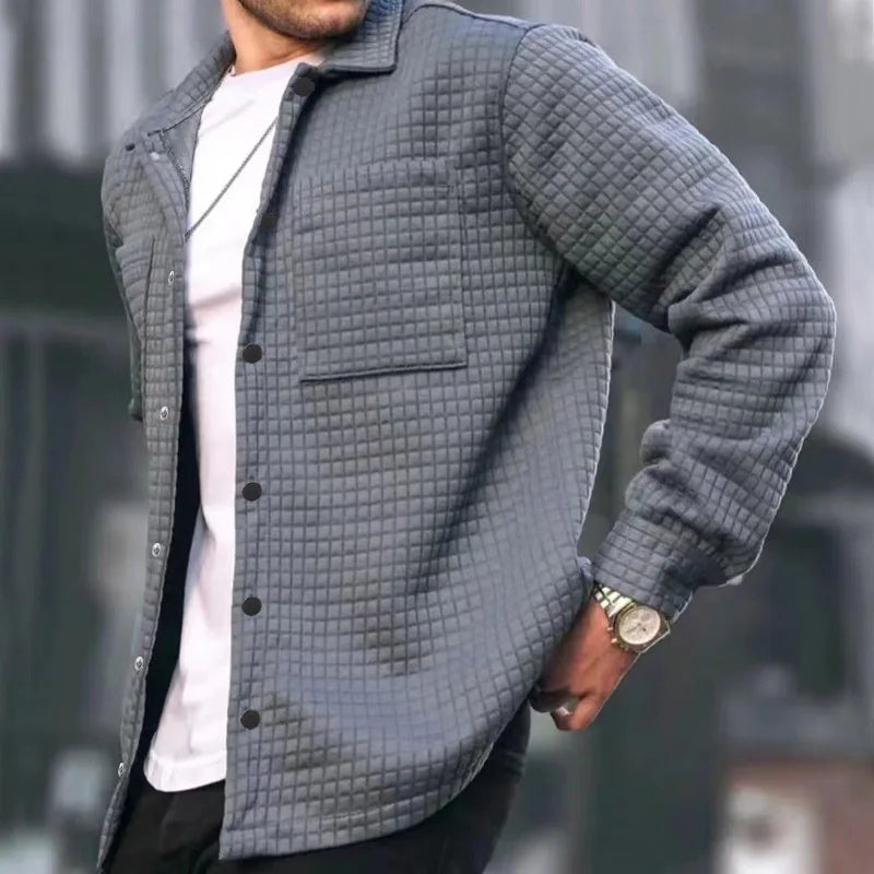 Denver - Sobrecamisa casual y elegante con botones para hombre