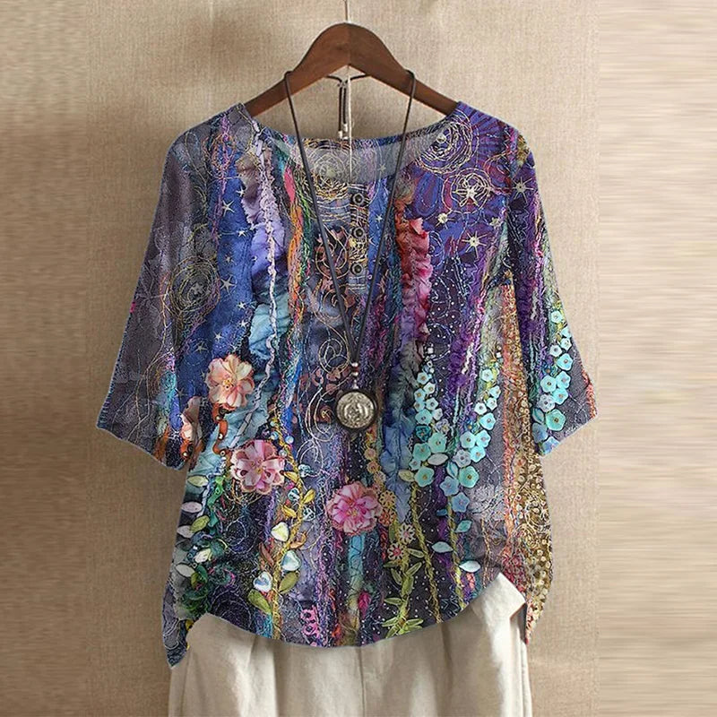 Sole - Top de encaje floral vintage