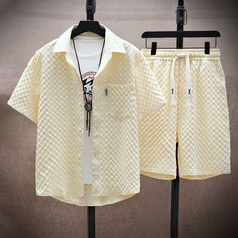 Kelvin - Conjunto de polo y pantalón corto de estilo casual