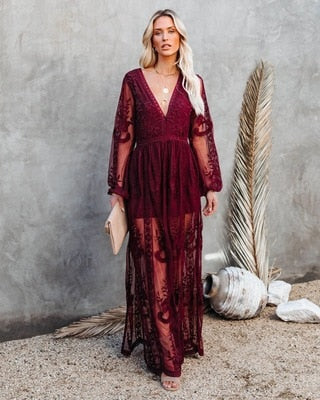 Amparo - Vestido de mujer de encaje premium