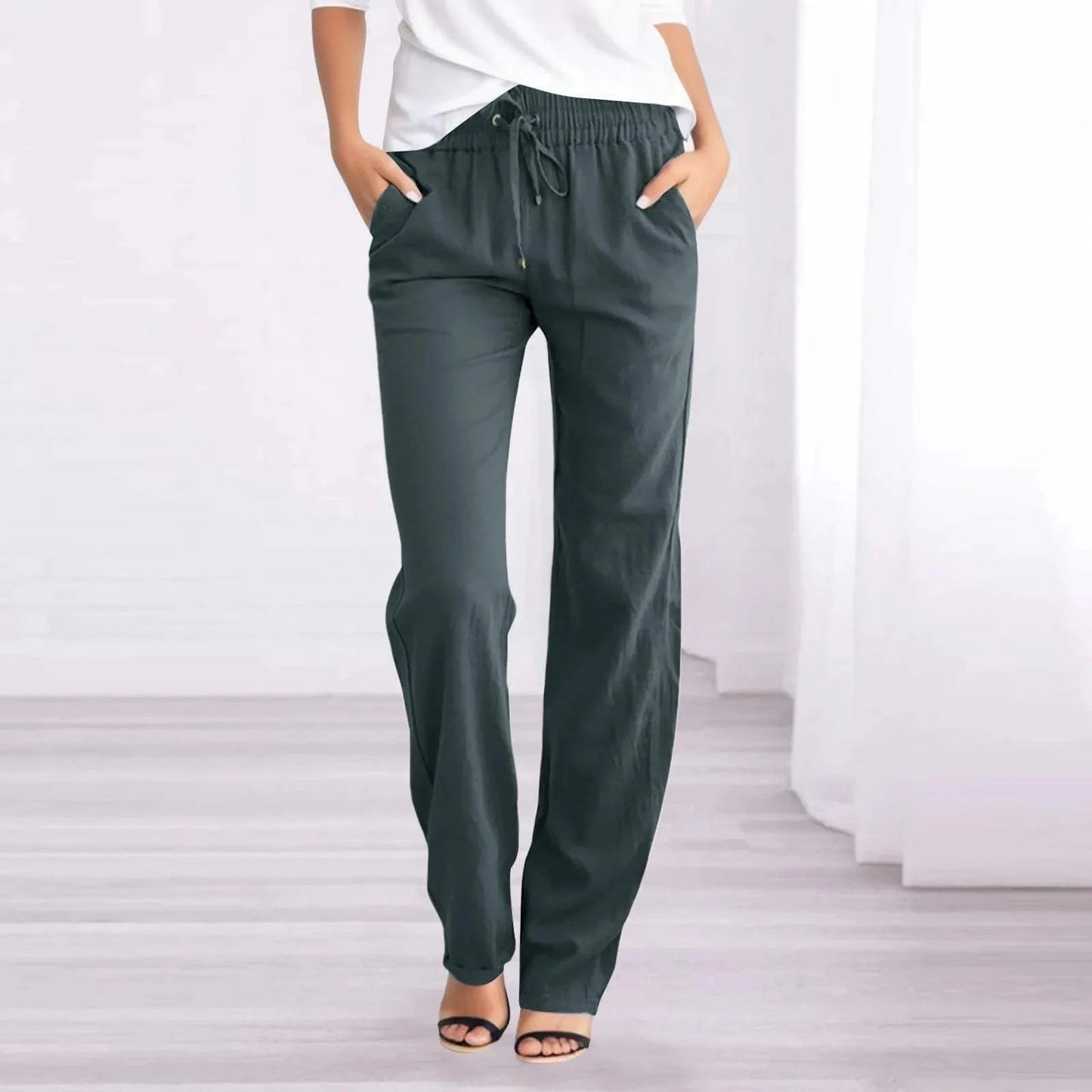 Caprice - Pantalón recto transpirable informal