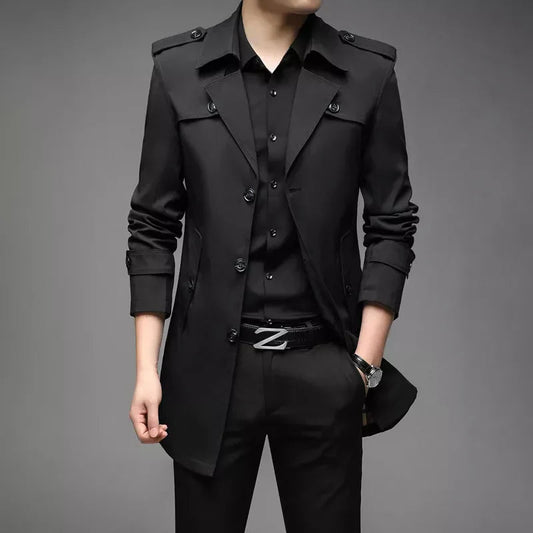 Claude - Trenchcoat elegante con botones para hombre