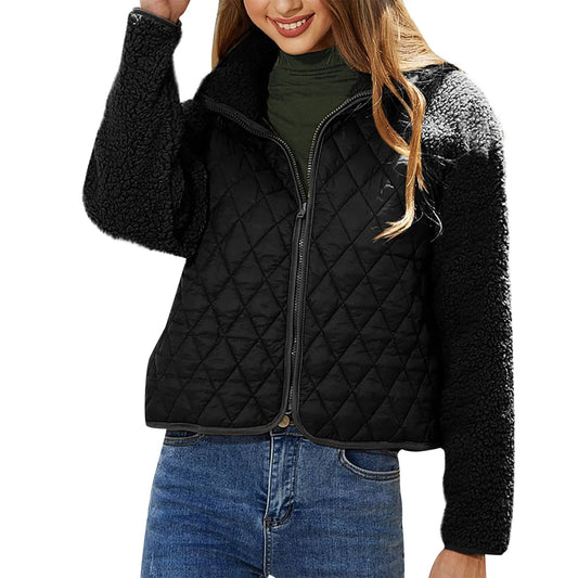 Noemie - Chaqueta bomber cálida y moderna con cremallera