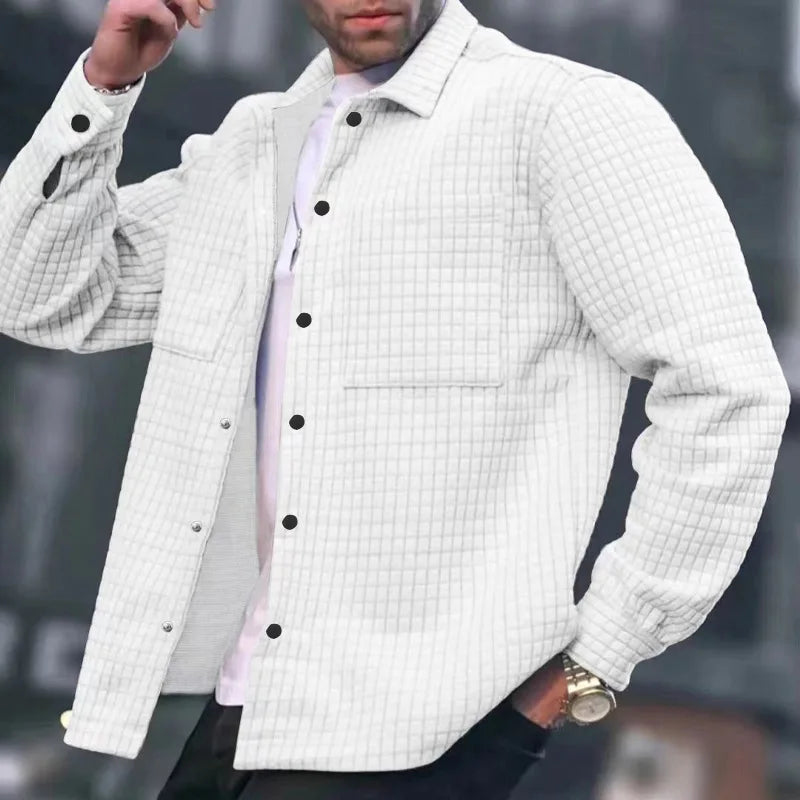 Denver - Sobrecamisa casual y elegante con botones para hombre