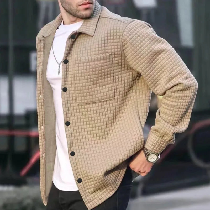 Denver - Sobrecamisa casual y elegante con botones para hombre