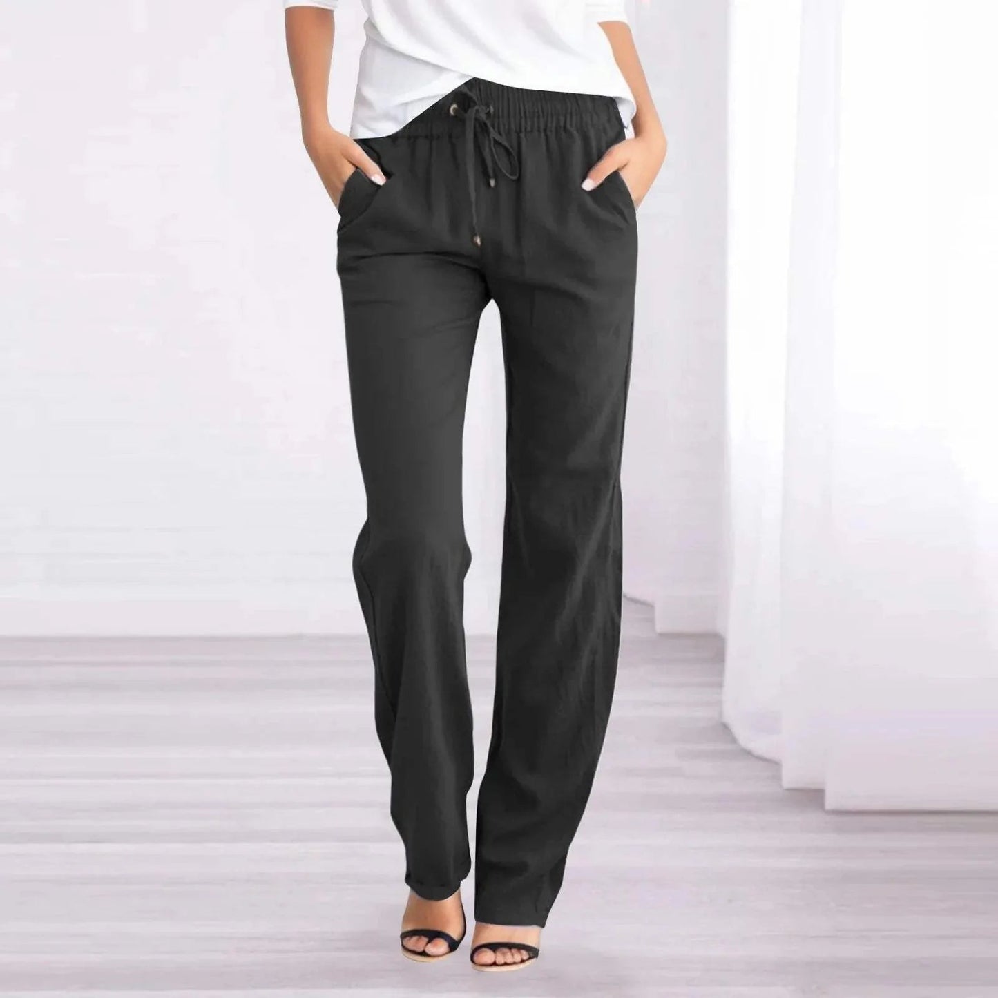 Caprice - Pantalón recto transpirable informal