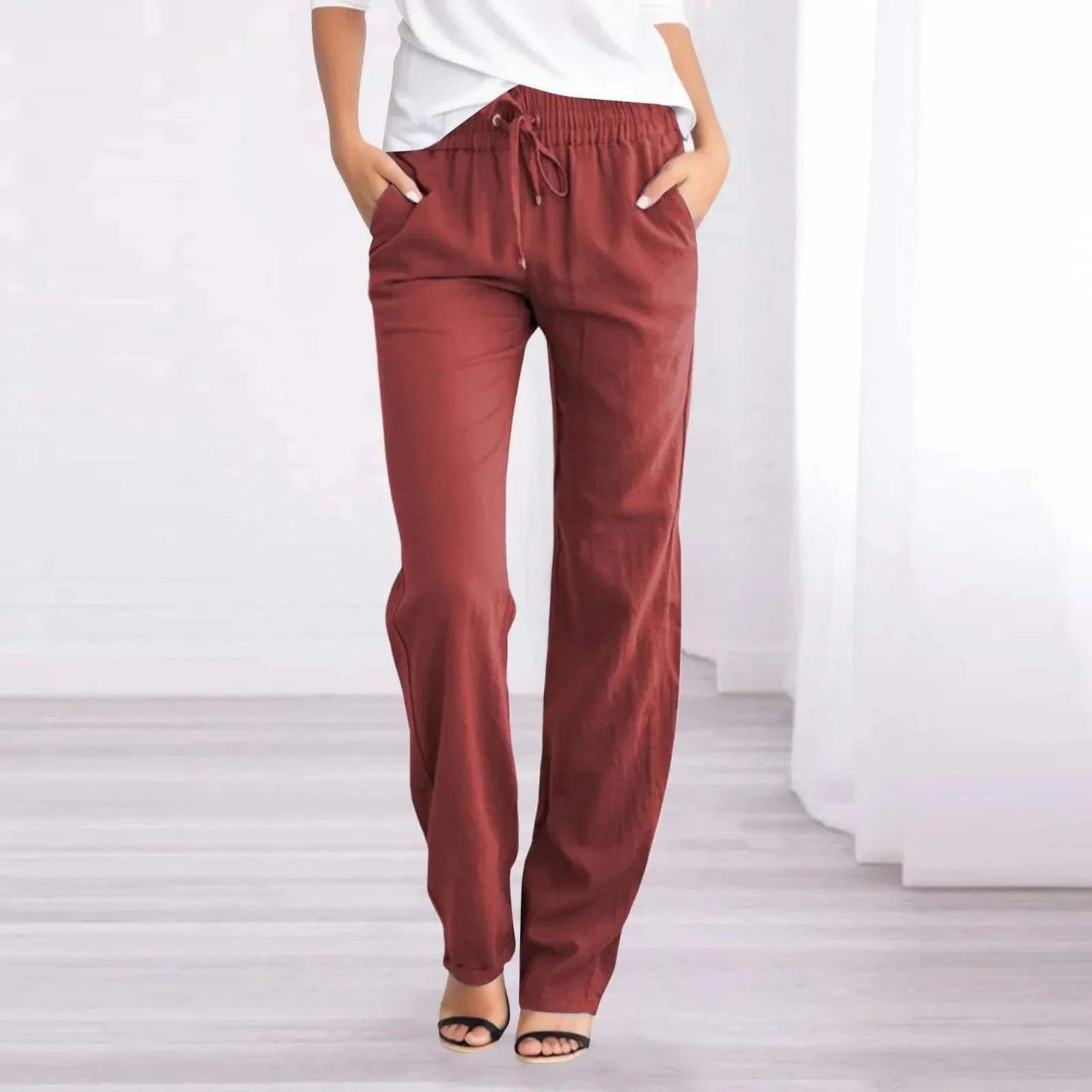 Caprice - Pantalón recto transpirable informal