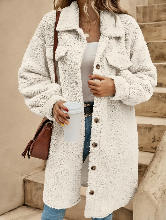 Hannah - Chaqueta tipo cárdigan de lana cálida