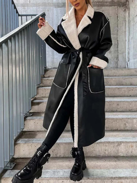 Antonia - chaqueta de cuero de invierno