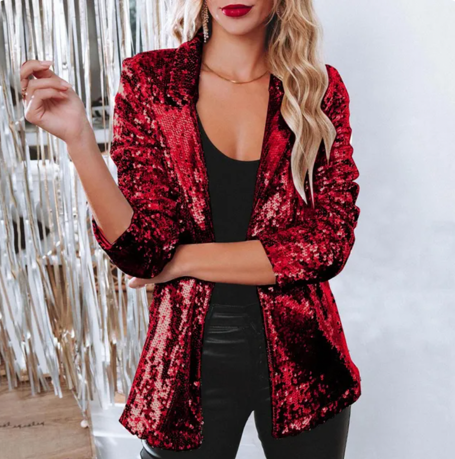 Florina - Elegante blazer de lentejuelas