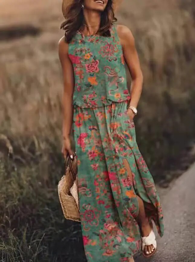 Daniela - Chic vestido floral sin mangas