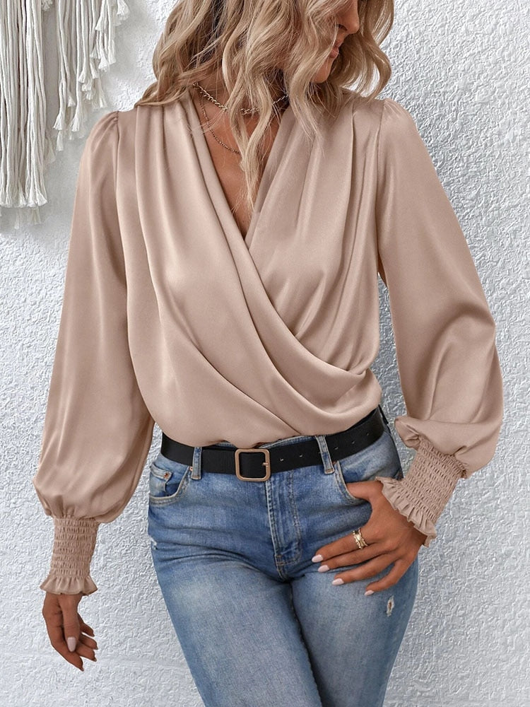 Shireen - Top Elegante con escote en V