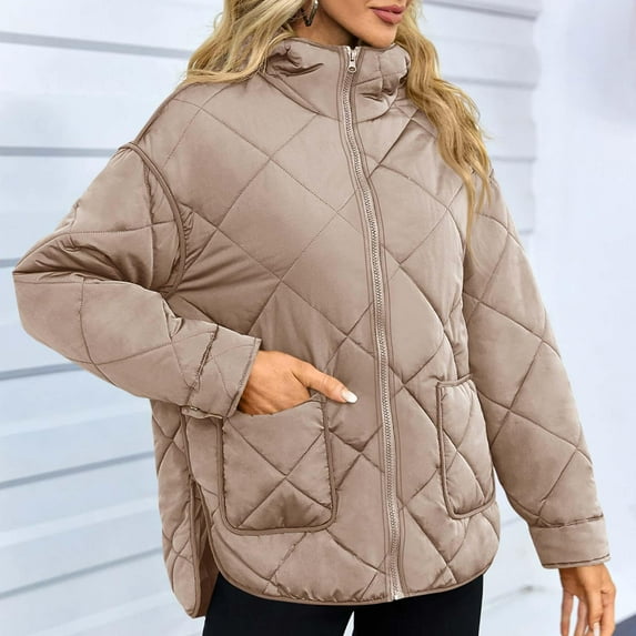 Scarletta - Elegante chaqueta acolchada con cremallera, abrigada