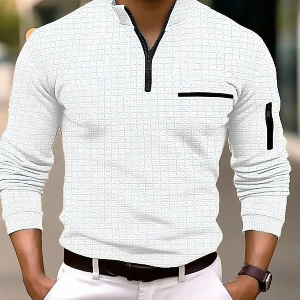 Gustin - Elegante camisa a cuadros de manga larga