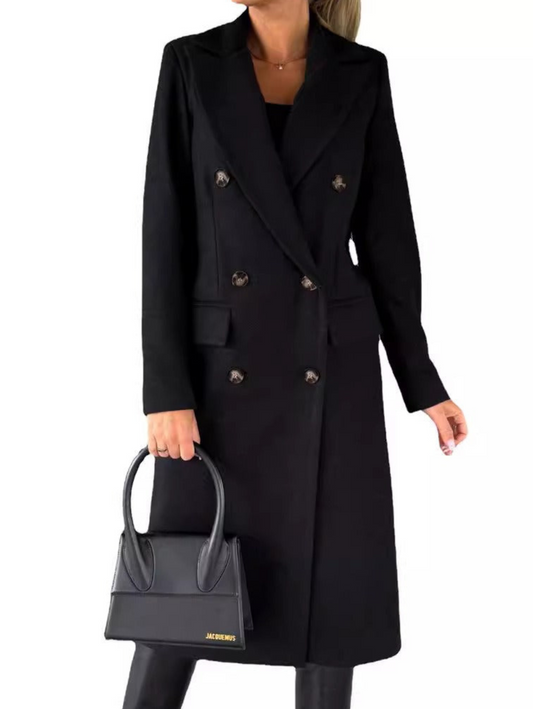 Felisa - Elegante gabardina larga y cálida