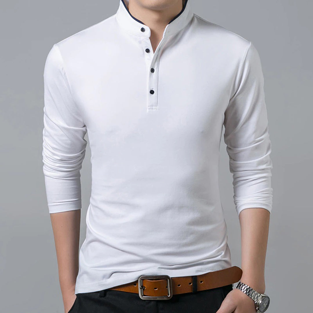 Ethan - Camisa clásica elegante de manga larga