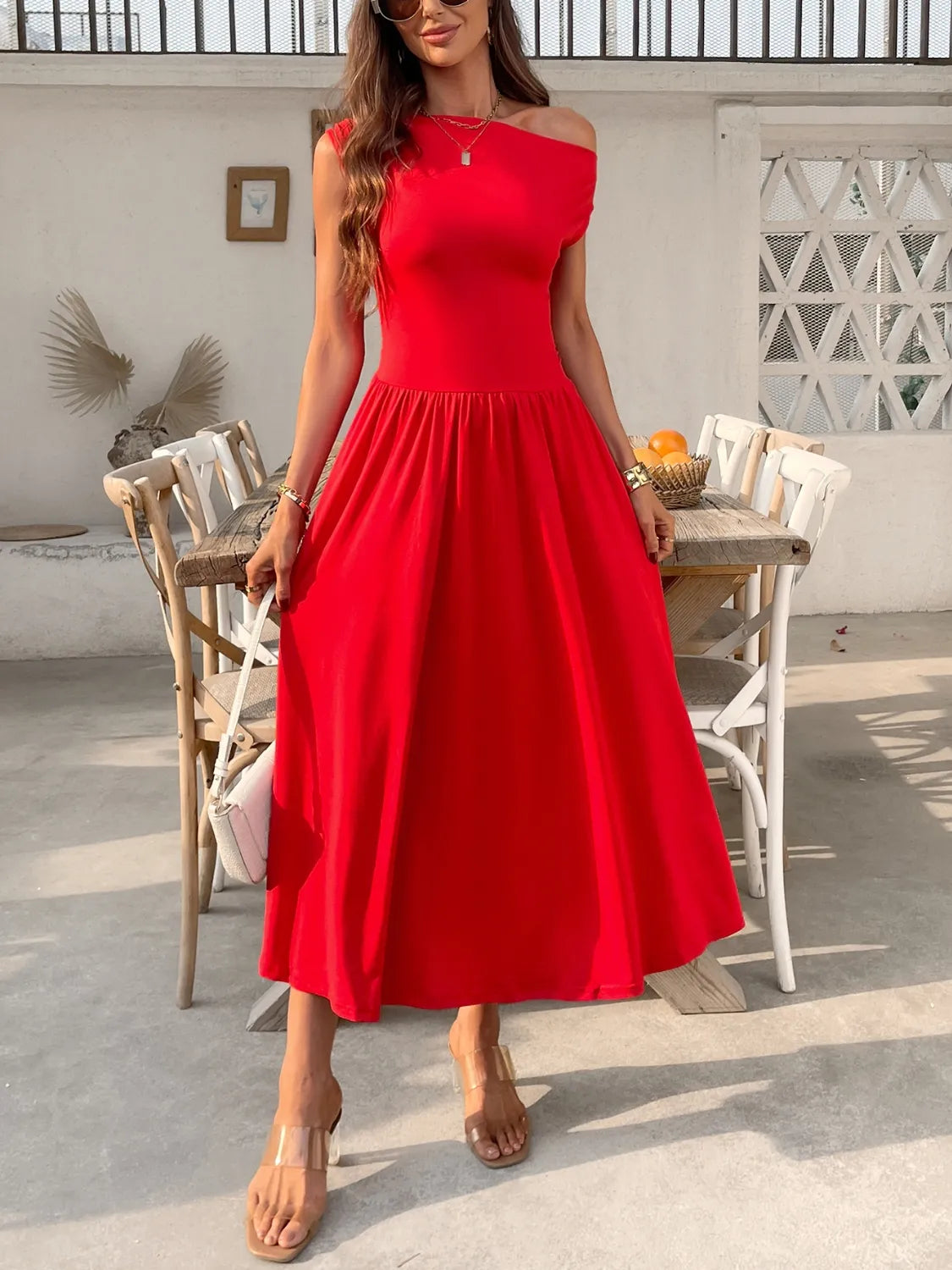 Miriam - Elegante vestido de un hombro