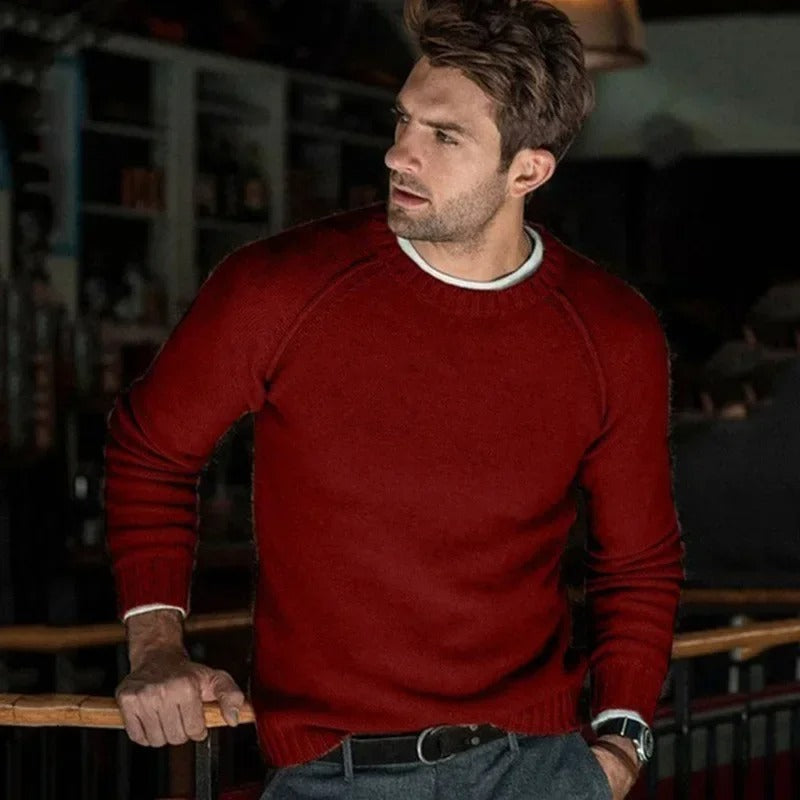 Charlie - Jersey casual de cuello redondo