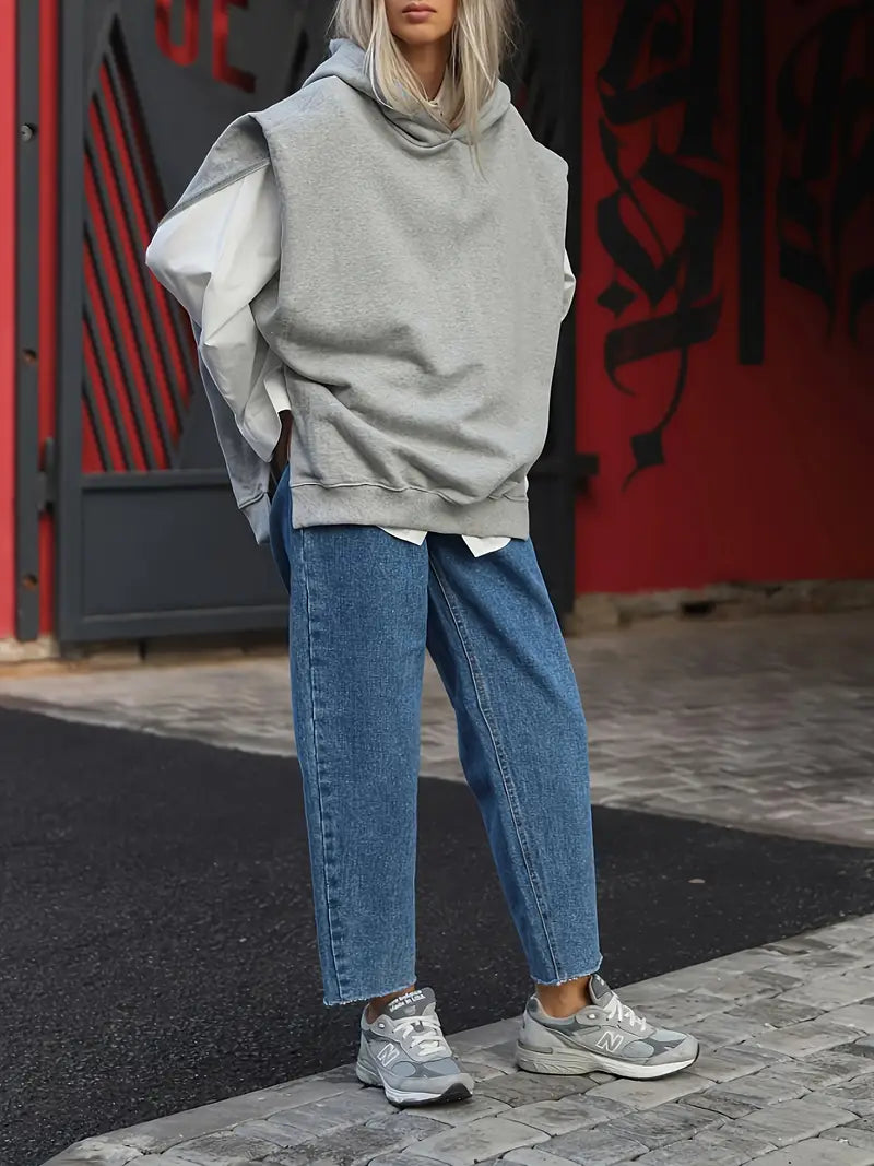 Ditta – Sudadera con capucha de algodón con estilo