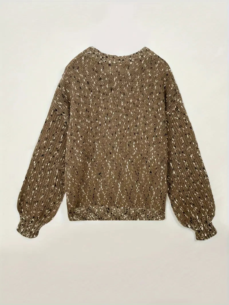 Bessie - Jersey de punto con cuello redondo