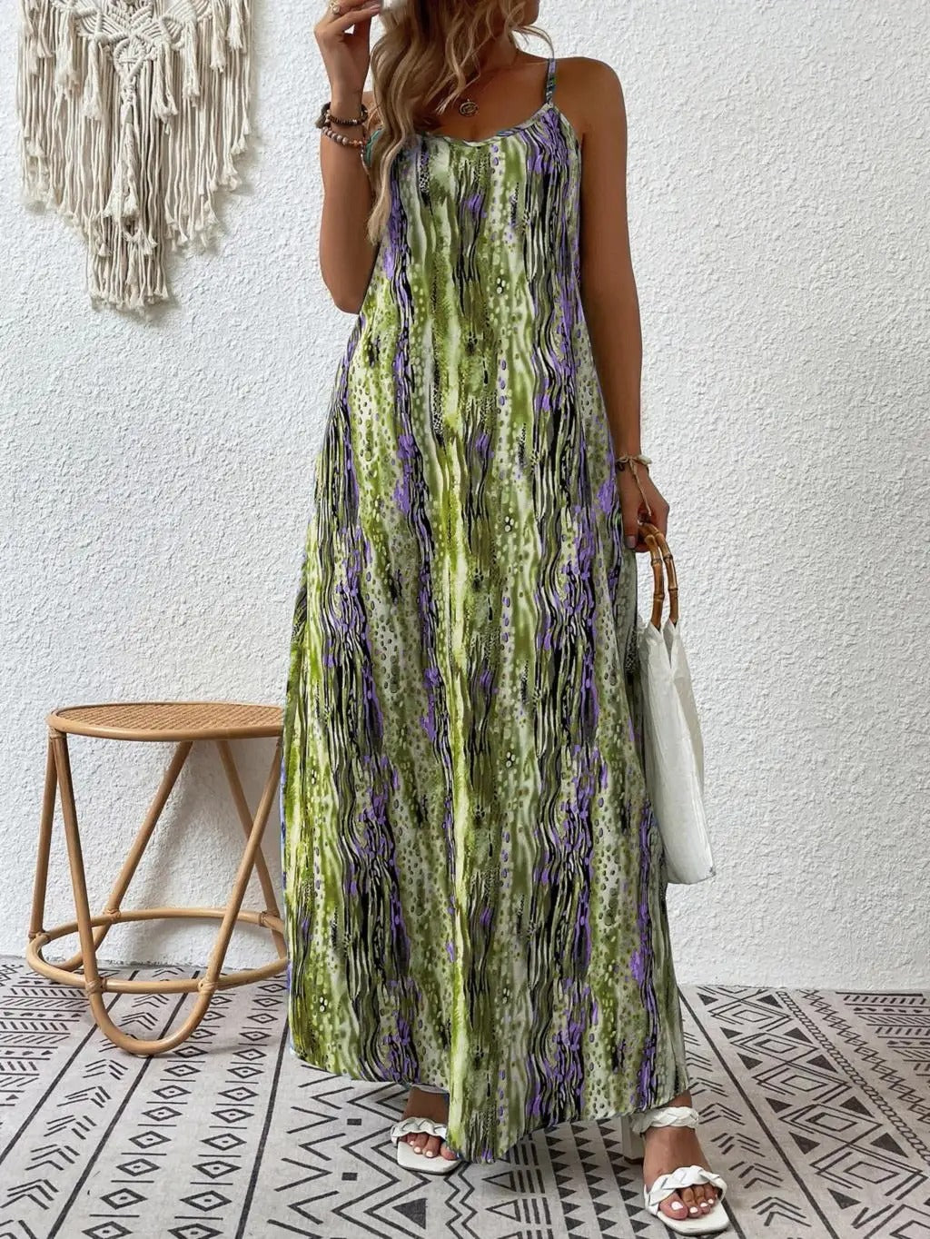 Lainey - Elegante vestido largo bohemio sin mangas