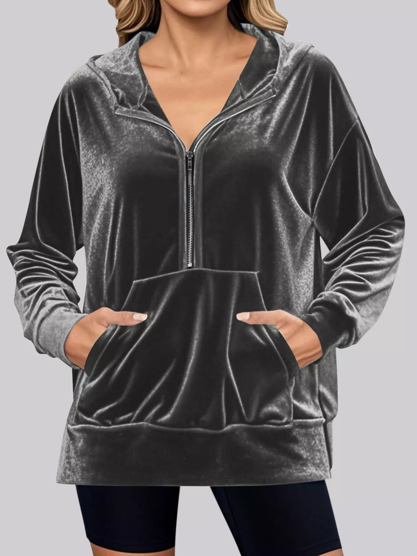 Adaline - Elegante chaqueta informal y cálida con media cremallera