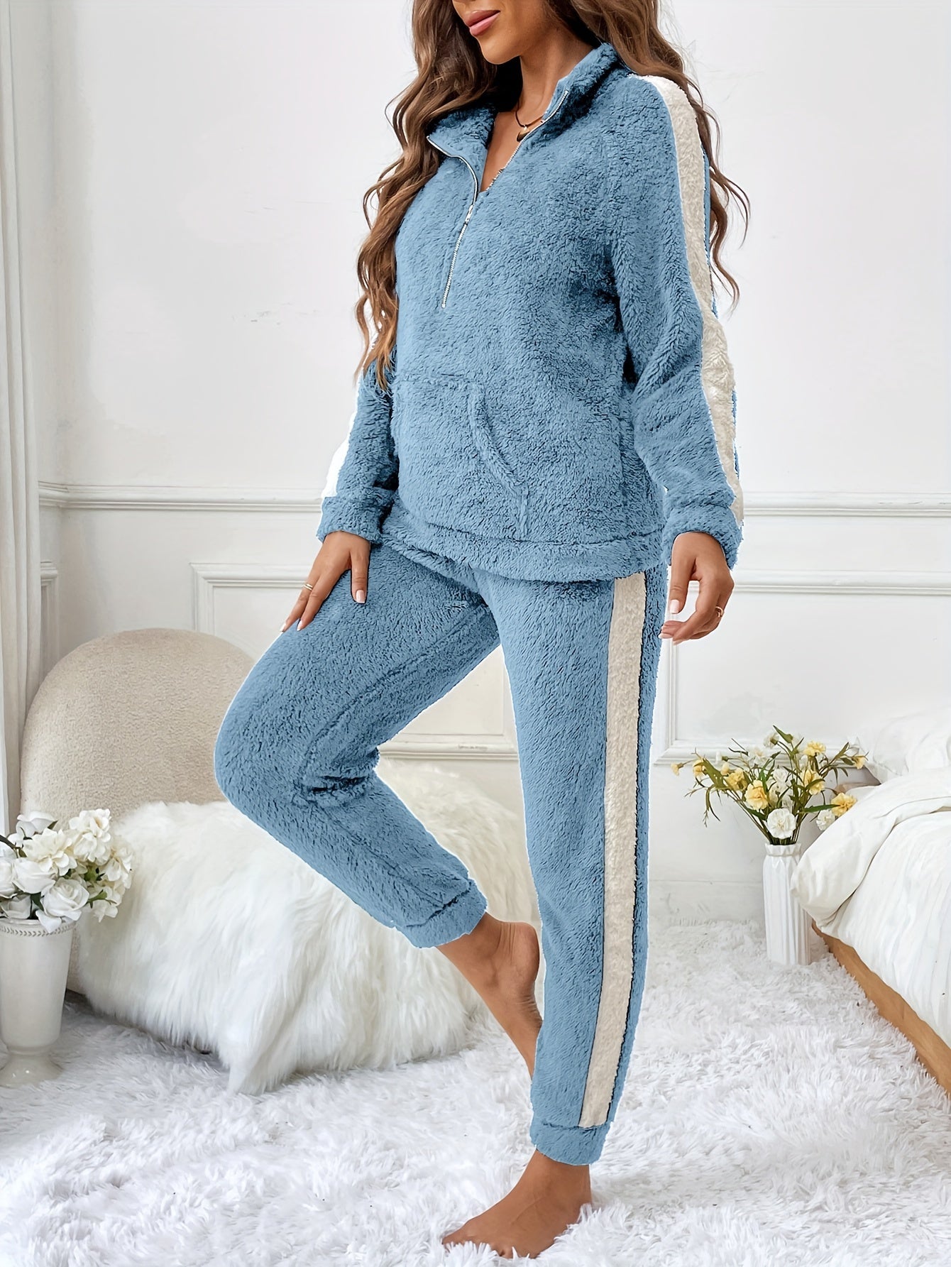 Valerina - Cálido conjunto de chaqueta y pantalón de forro polar