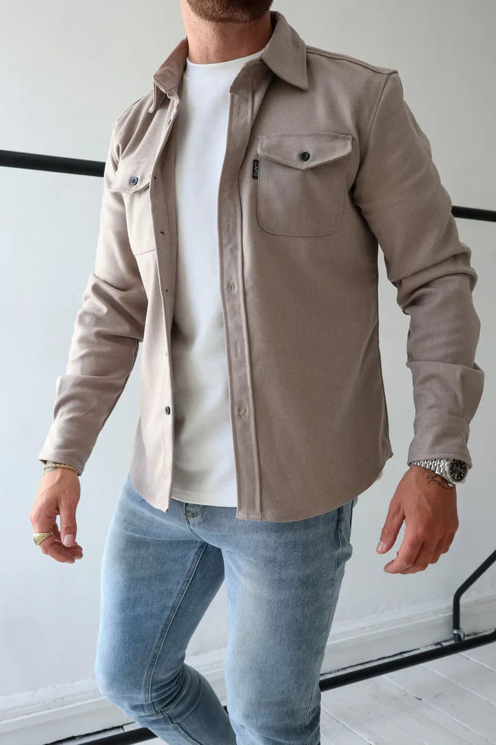 Adam - Chaqueta camisera con tira de botones