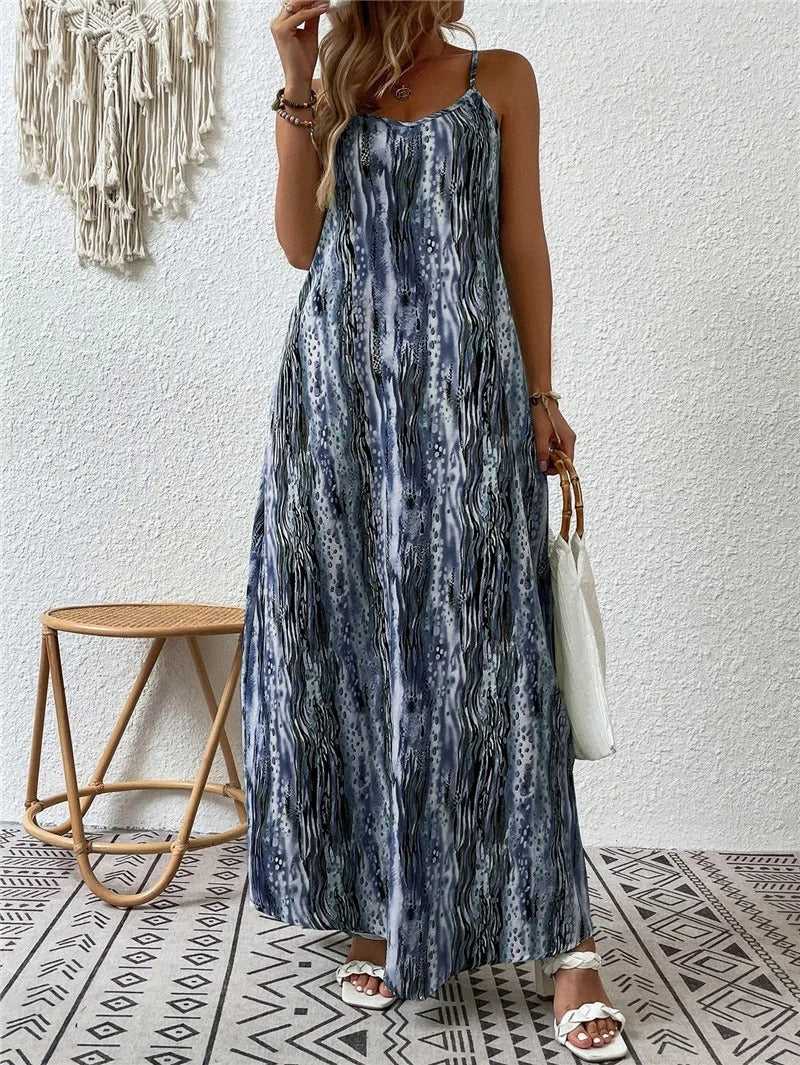 Lainey - Elegante vestido largo bohemio sin mangas