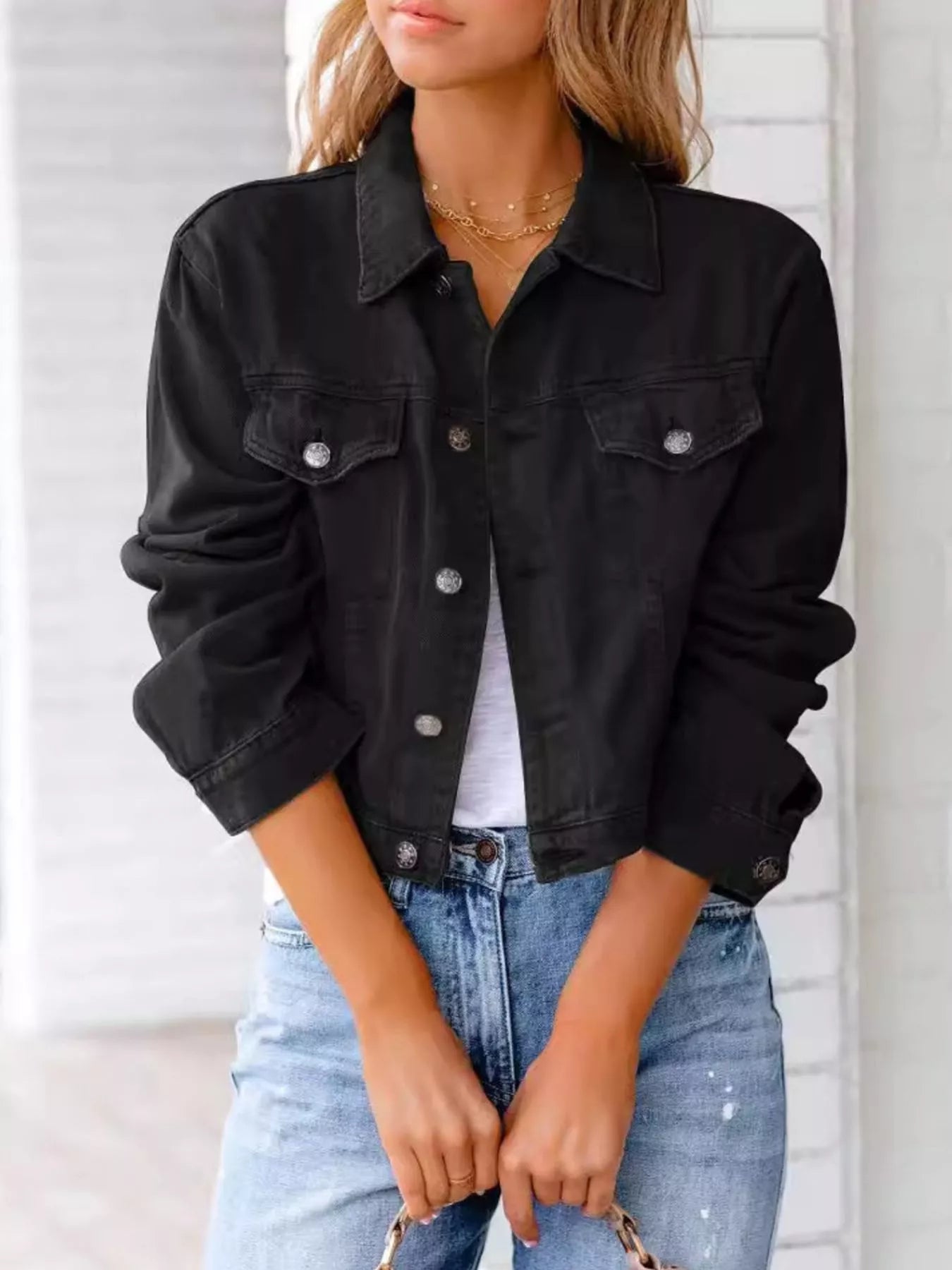 Jannie - Elegante chaqueta vaquera corta