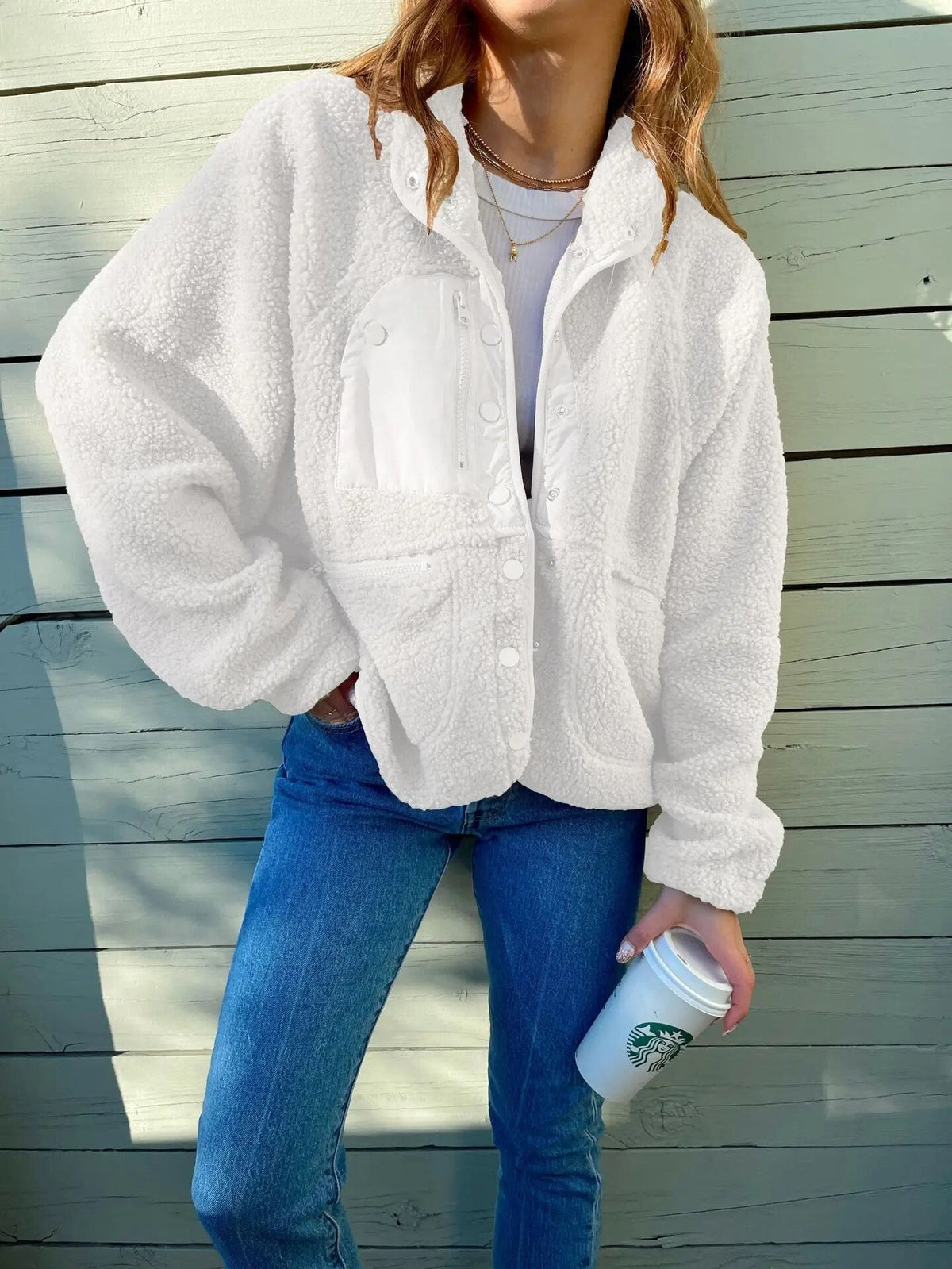 Daina - Chaqueta de lana cálida oversize elegante