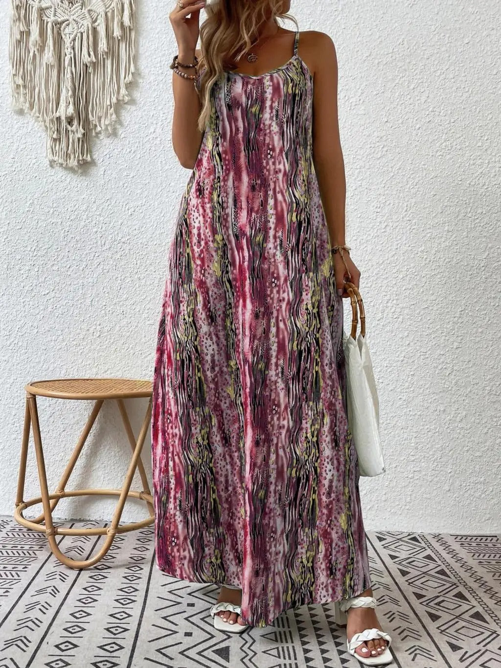 Lainey - Elegante vestido largo bohemio sin mangas