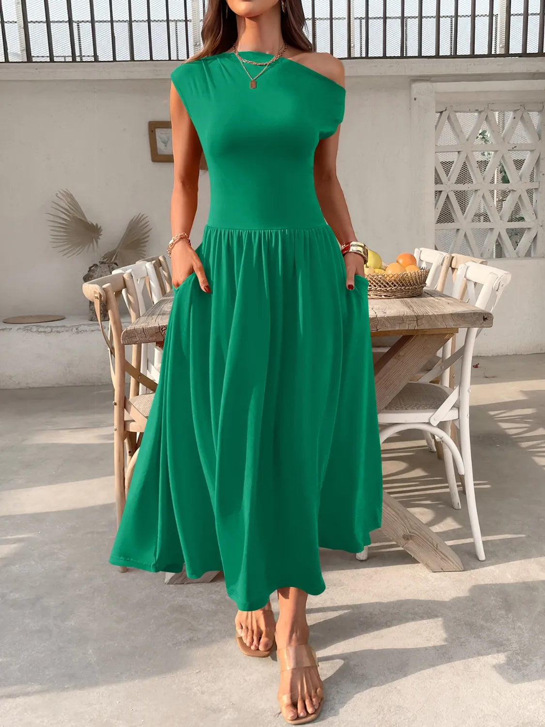 Miriam - Elegante vestido de un hombro