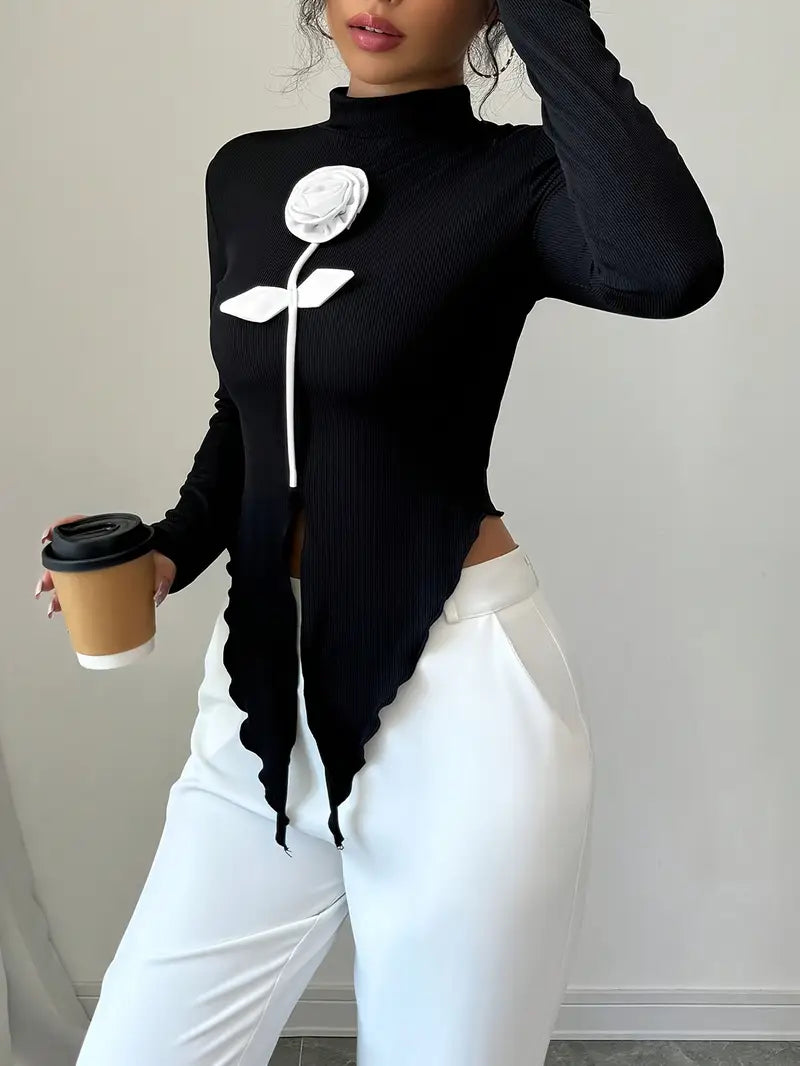 Svea – Elegante top negro