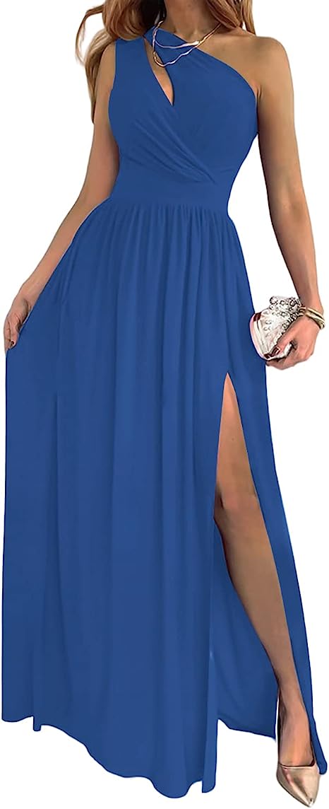 Bianca - Vestido minimalista con abertura alta