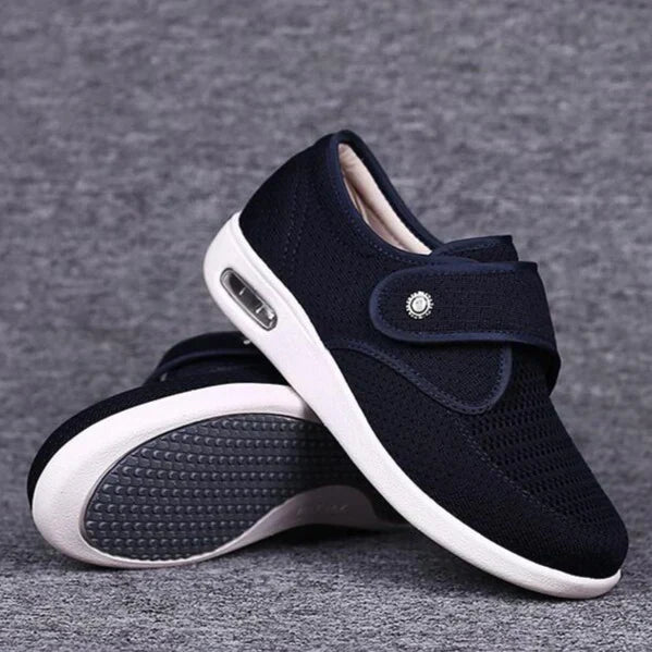 Ade - Zapatos anchos para diabéticos de talla grande para pies hinchados
